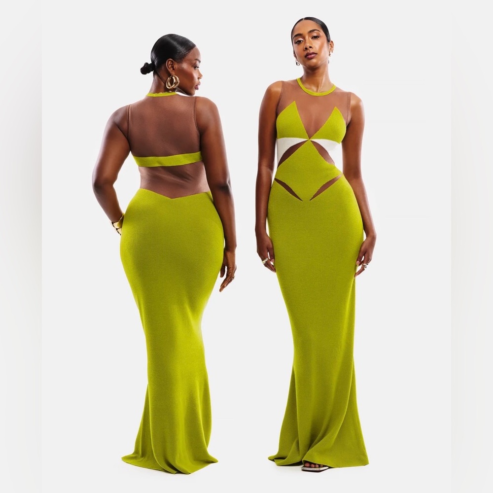 Hanifa Kiya Mesh Knit Dress